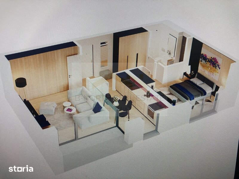 Cloud 9 Residence, apartament 2 camere de inchiriat, parcare subterana inclusa.